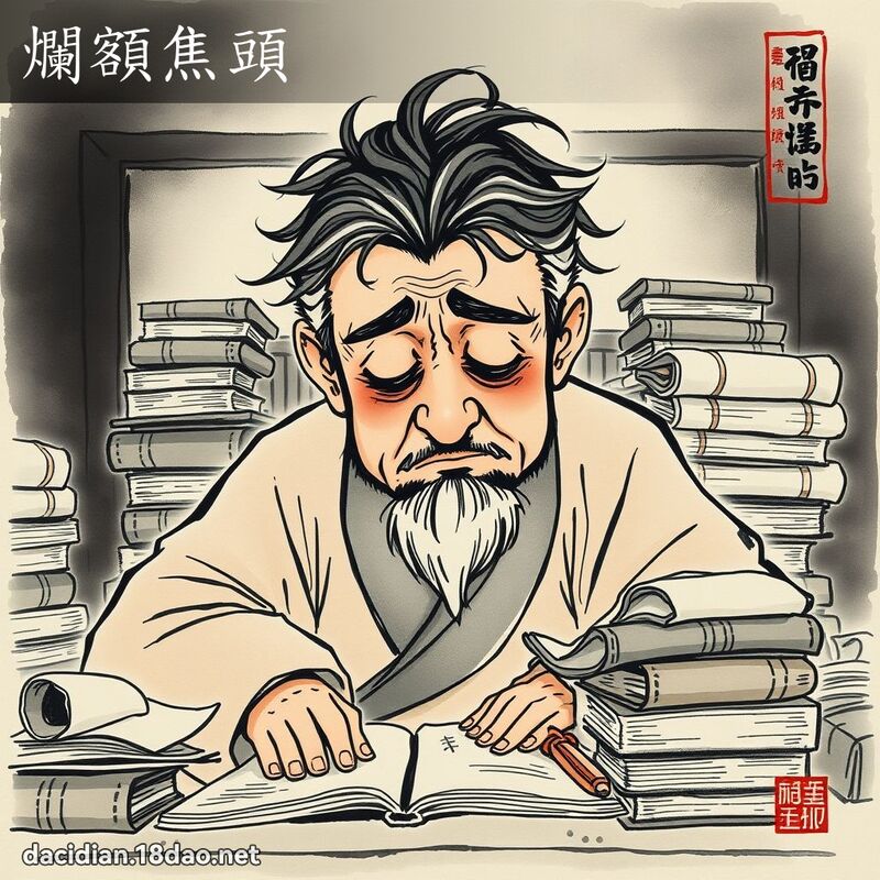 烂额焦头 配图