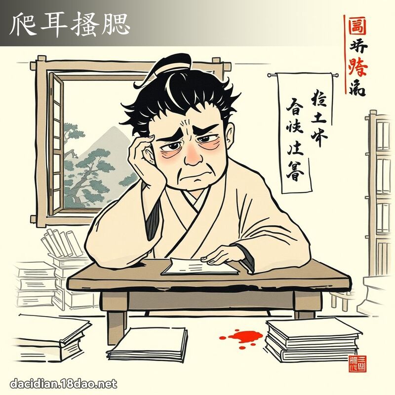 爬耳搔腮 配图
