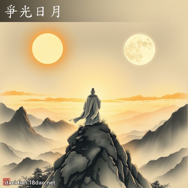 爭光日月 配图