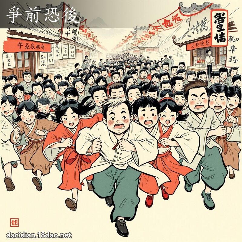 爭前恐后 配图