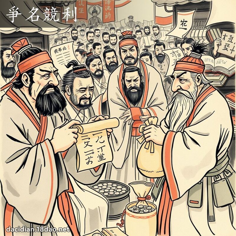 爭名竞利 配图