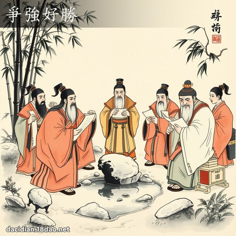 爭强好胜 配图