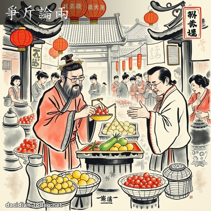 爭斤论两 配图