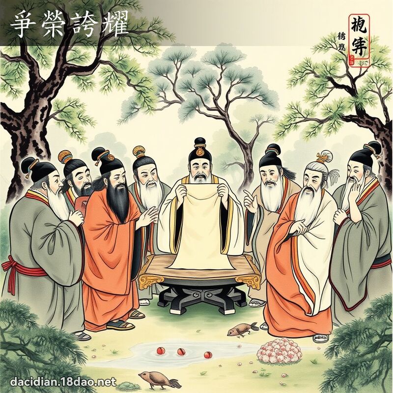 爭荣夸耀 配图