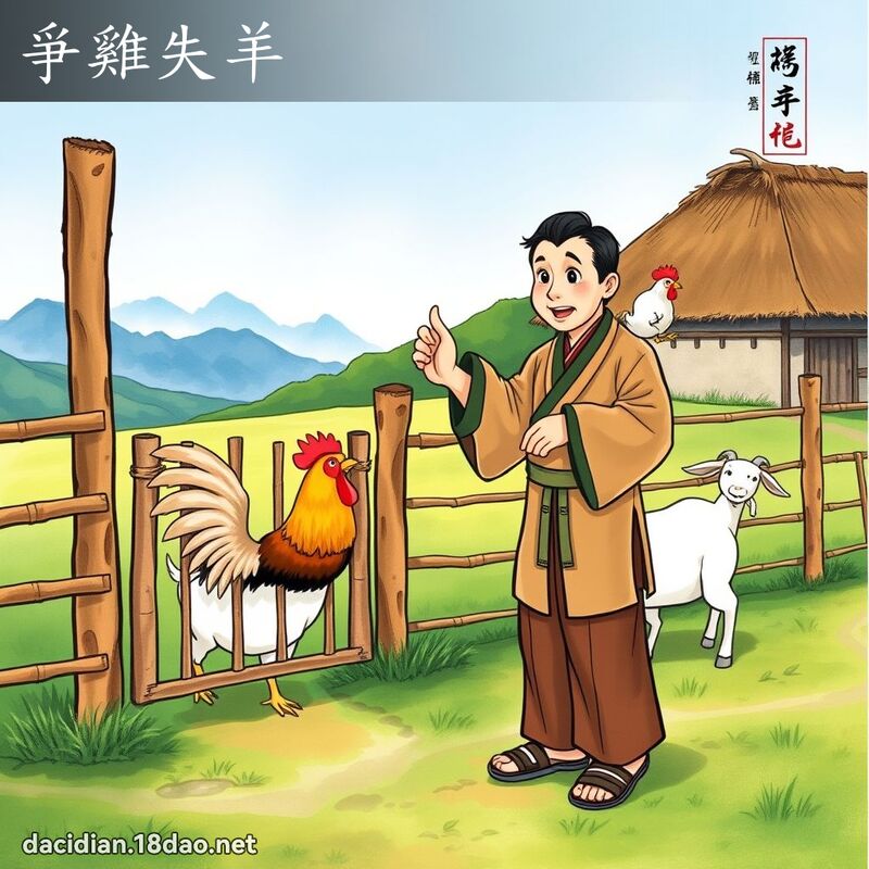 爭鸡失羊 配图