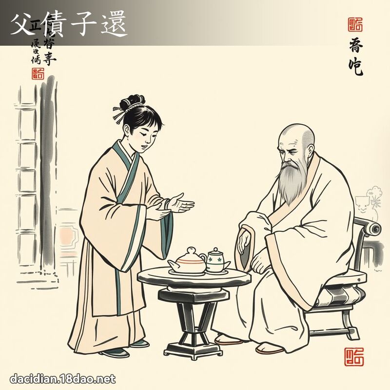 父债子还 配图