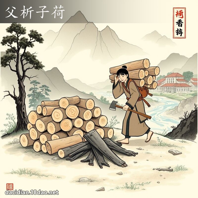 父析子荷 配图
