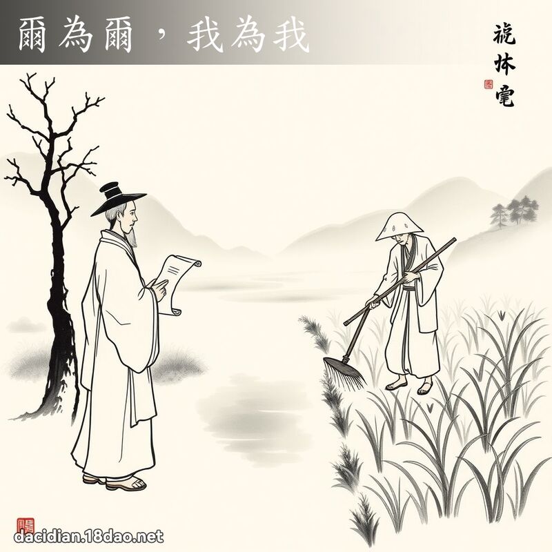 尔为尔,我为我 配图