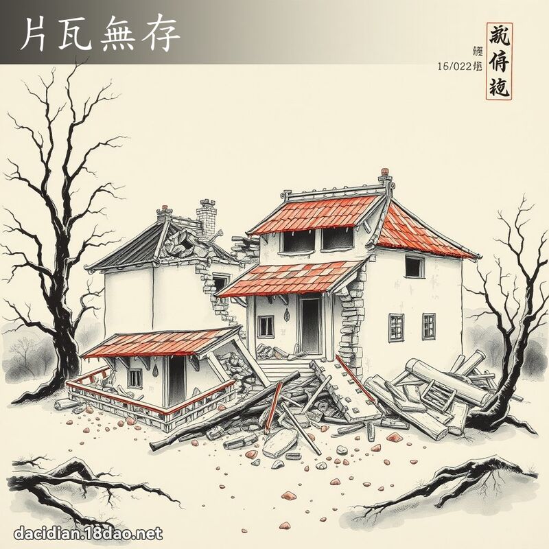 片瓦无存 配图