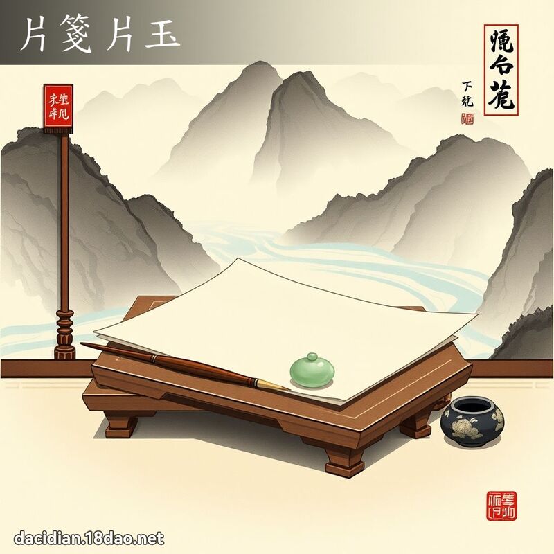 片笺片玉 配图