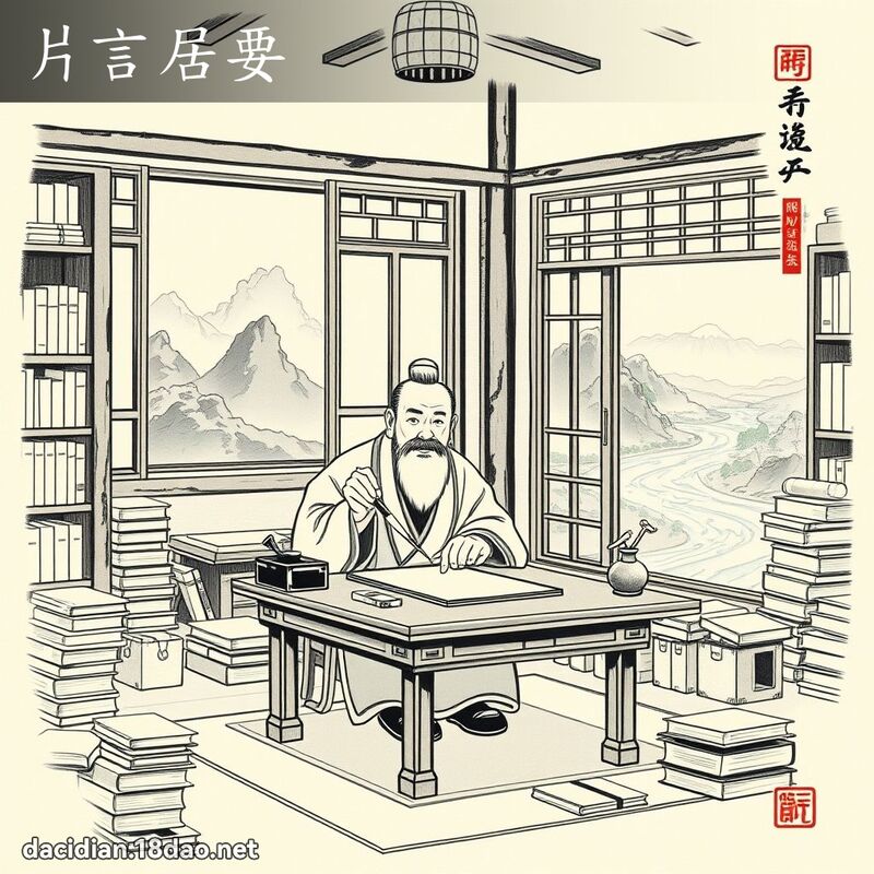 片言居要 配图