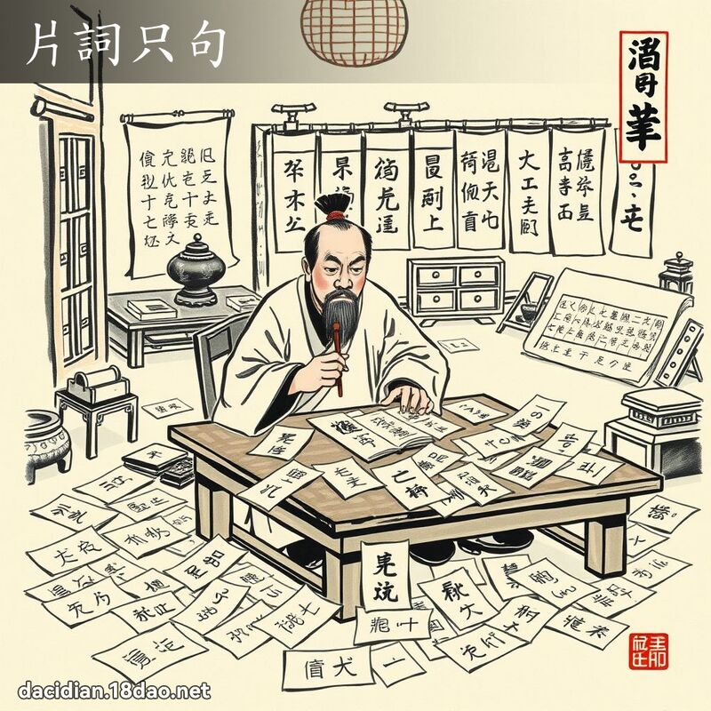 片词只句 配图