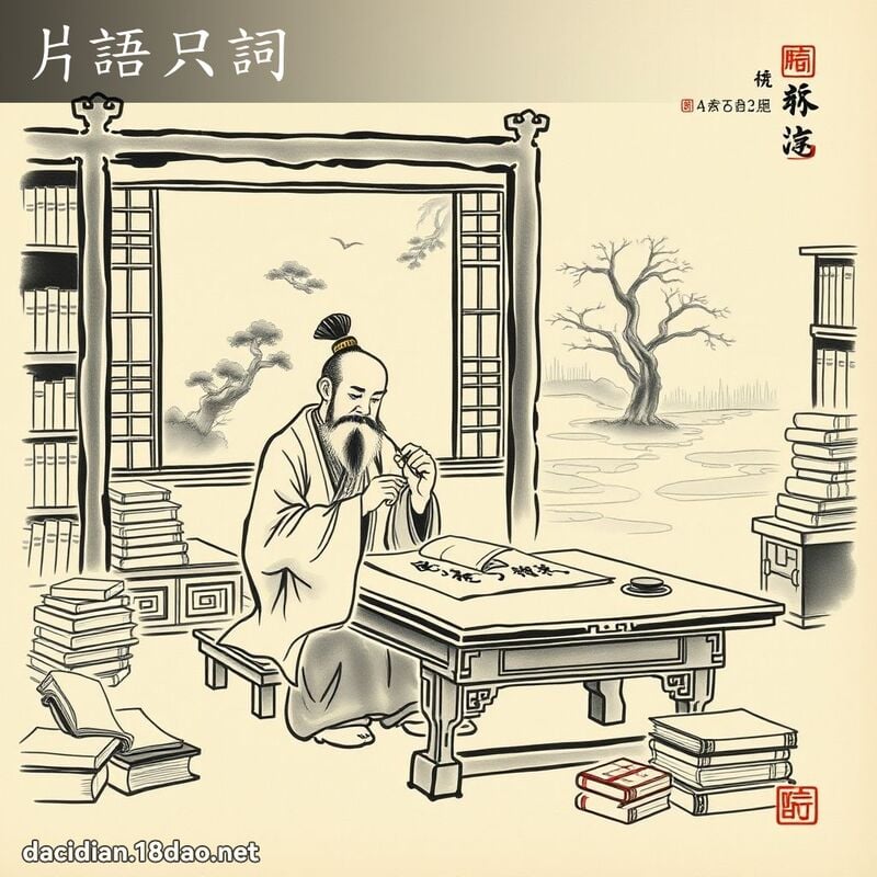 片语只词 配图