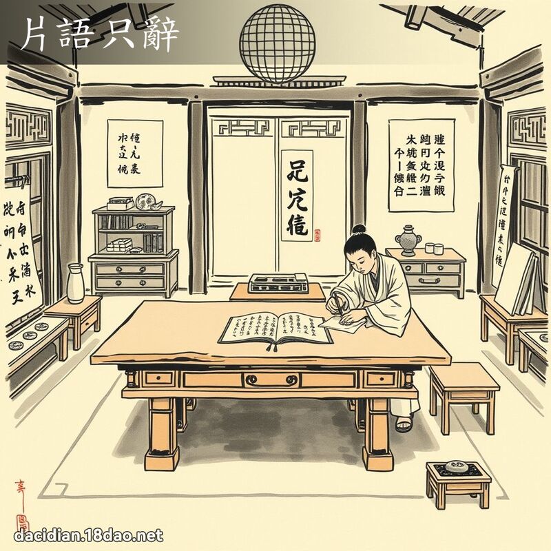 片语只辞 配图