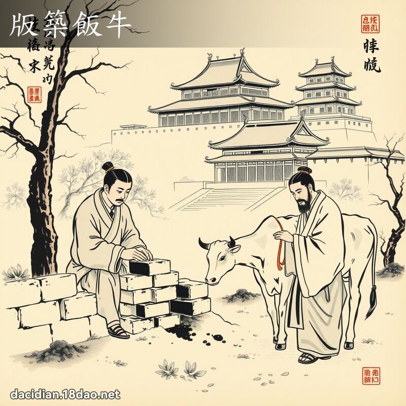 版筑饭牛 配图