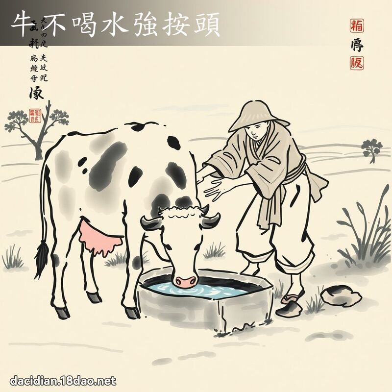 牛不喝水强按头 配图
