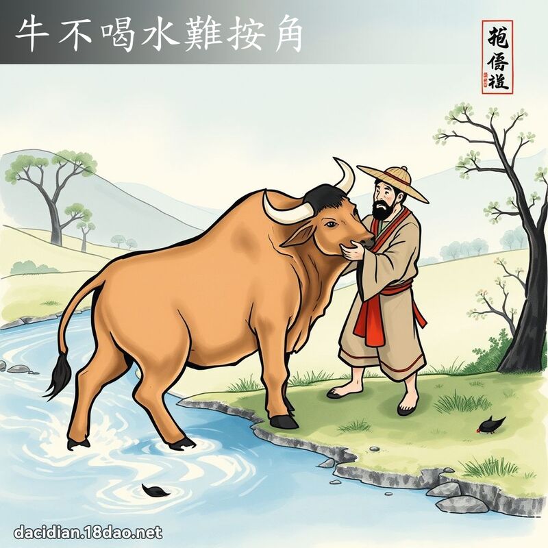 牛不喝水难按角 配图