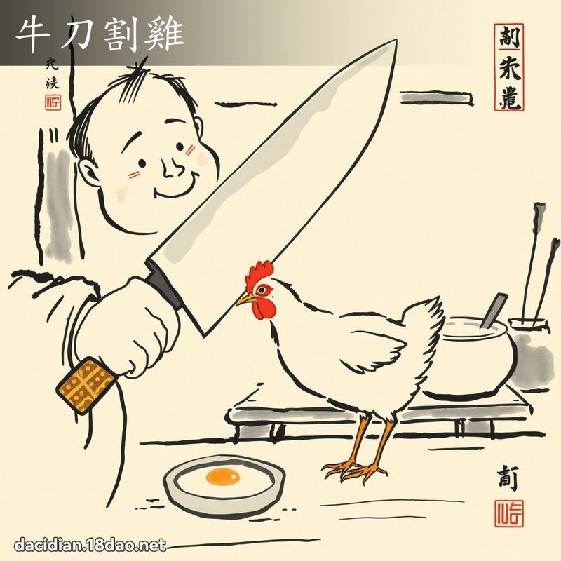 牛刀割鸡 配图