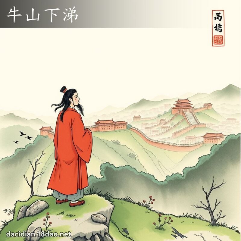 牛山下涕 配图