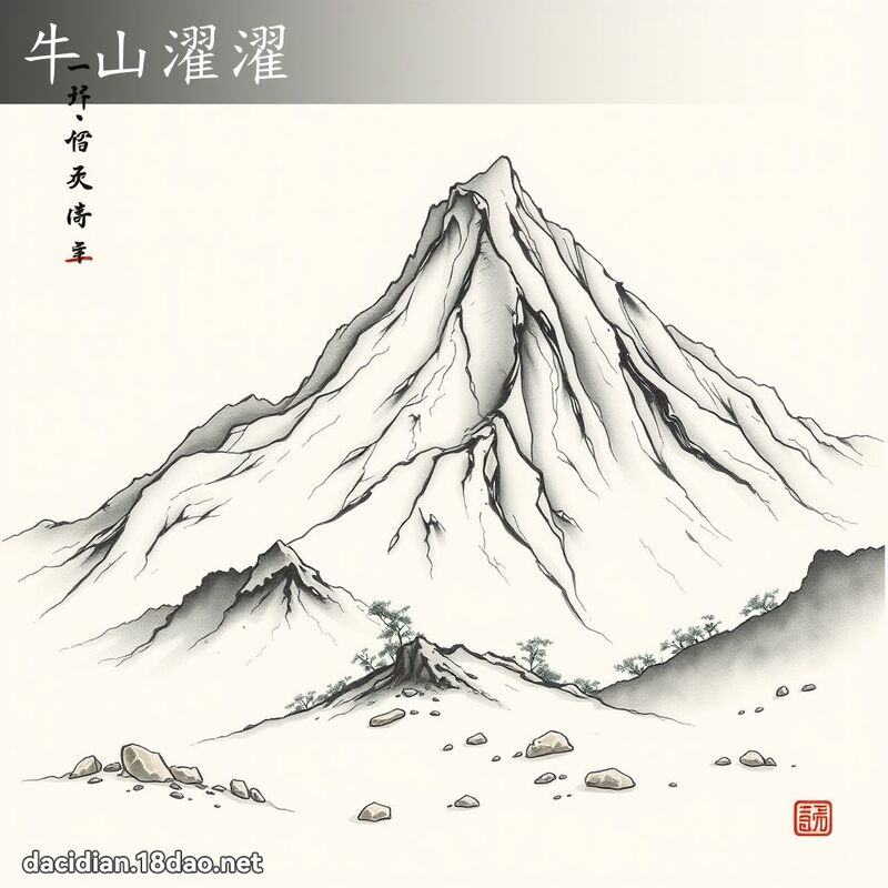 牛山濯濯 配图