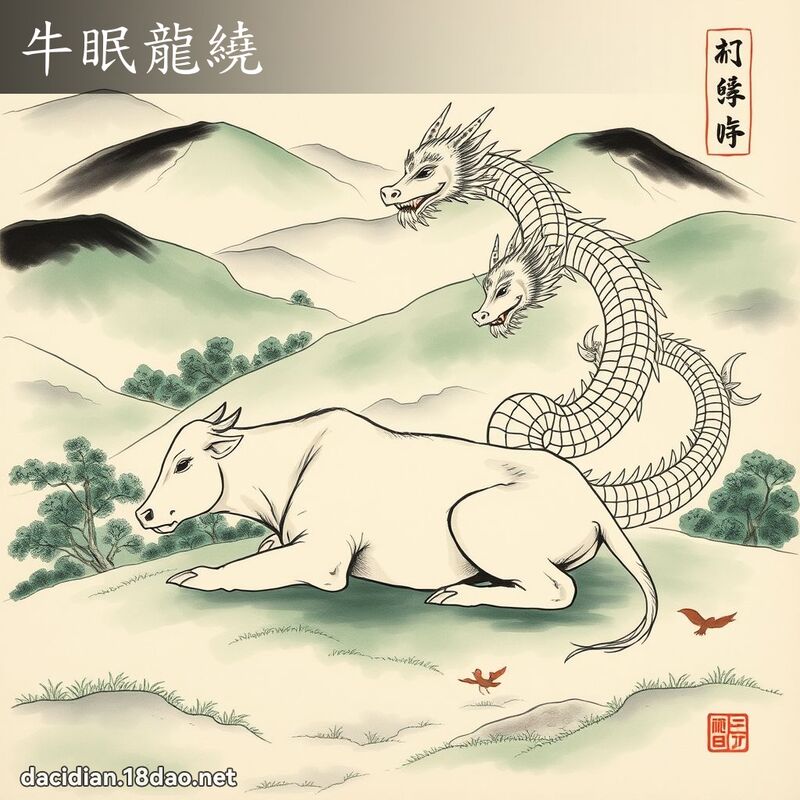 牛眠龙绕 配图