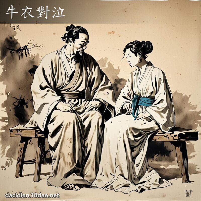 牛衣對泣 - 中華成語配圖