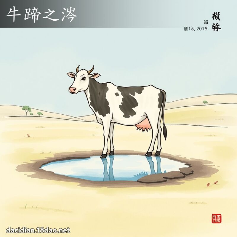 牛蹄之涔 配图