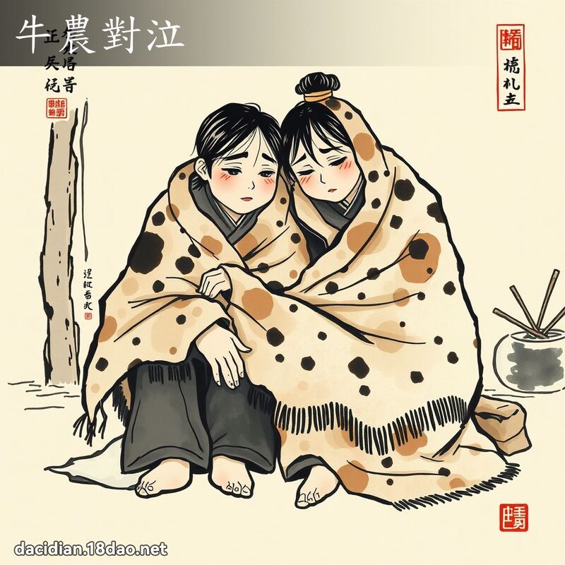 牛农对泣 配图