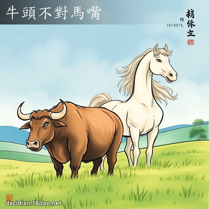 牛头不对马嘴 配图