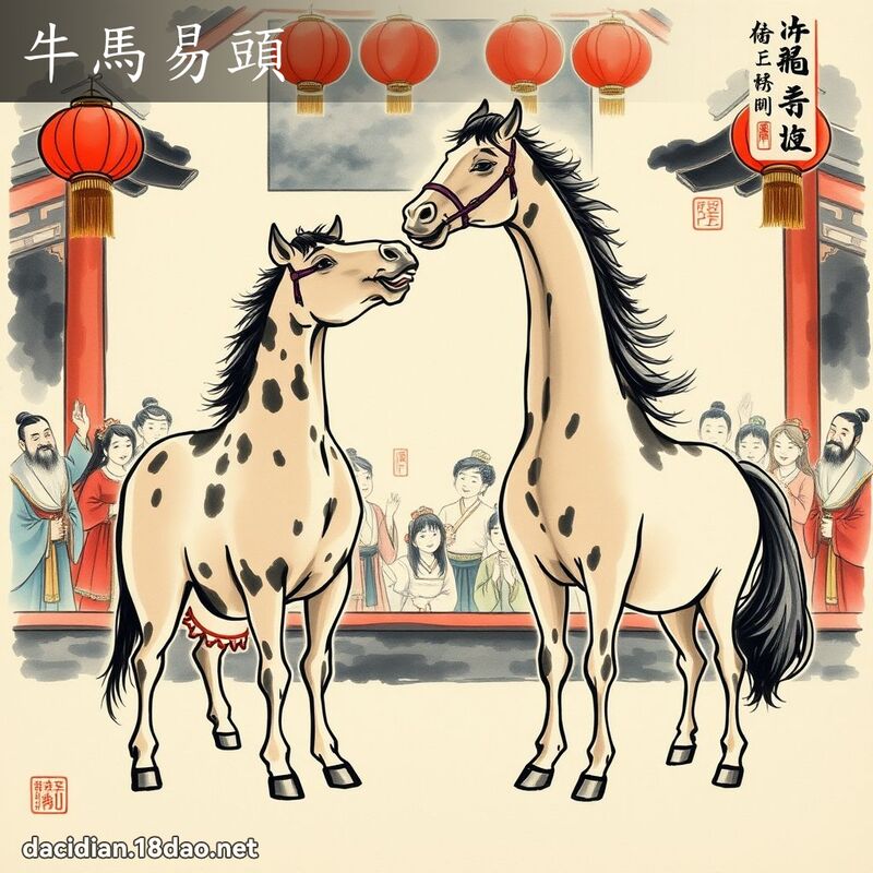 牛马易头 配图
