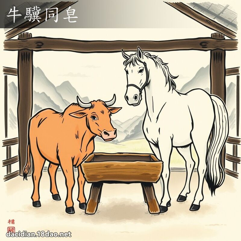 牛驥同皂 配图