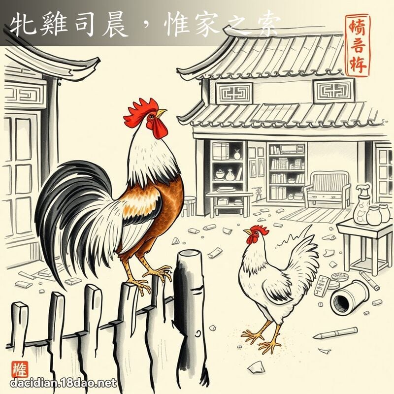 牝鸡司晨,惟家之索 配图