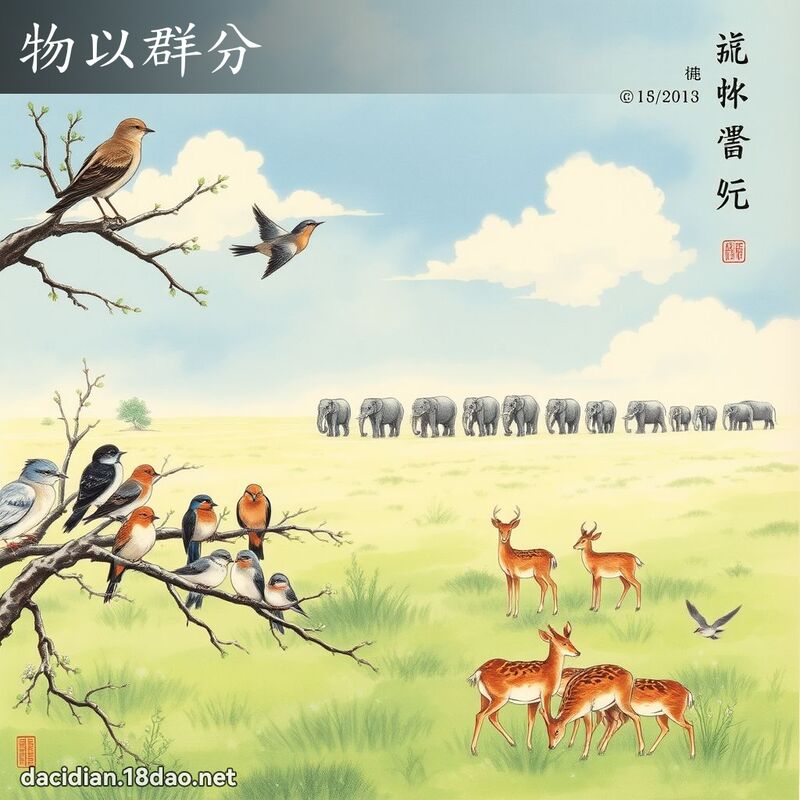 物以群分 配图