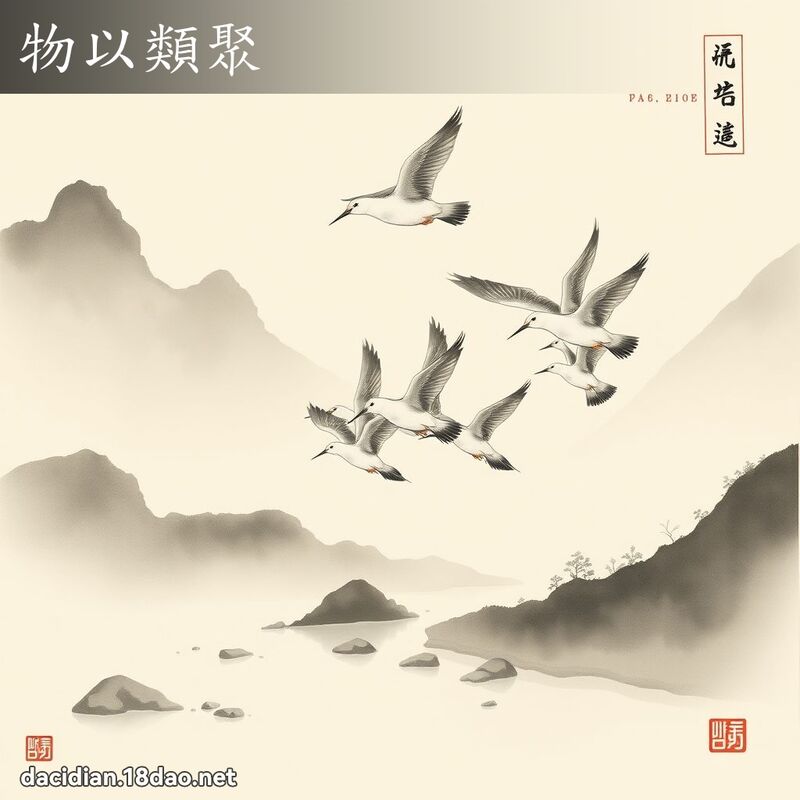 物以类聚 配图