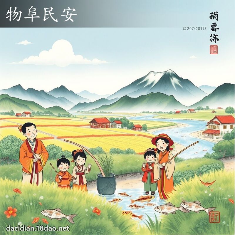 物阜民安 配图
