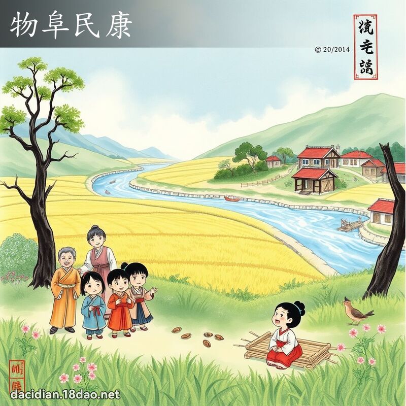 物阜民康 配图
