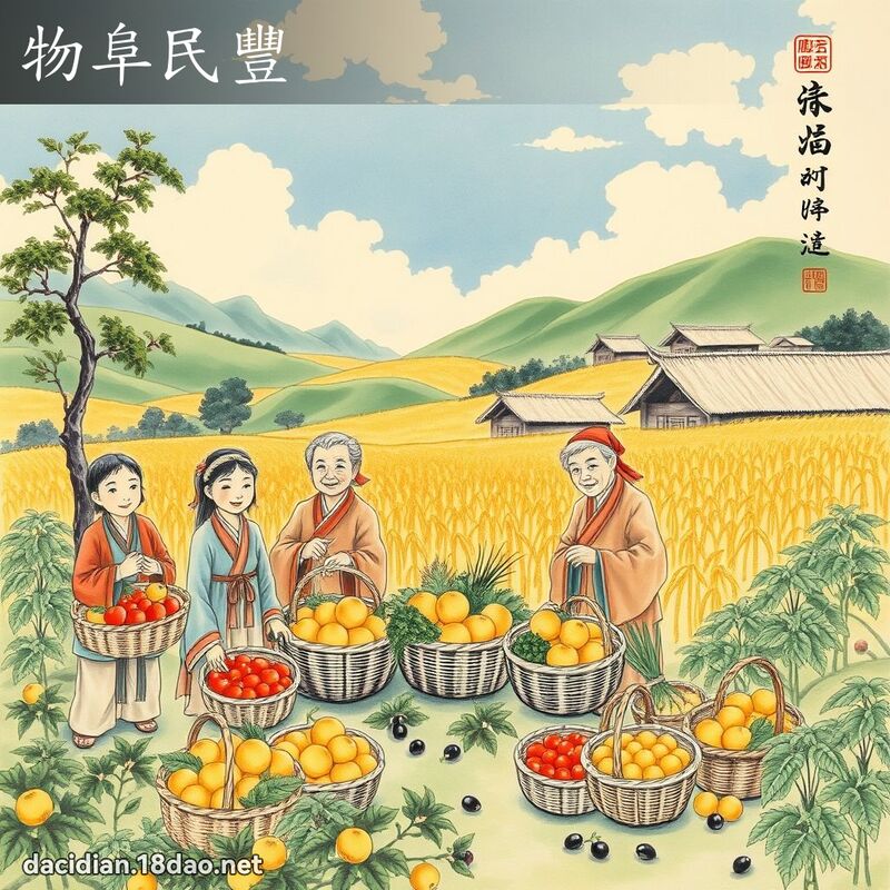 物阜民丰 配图