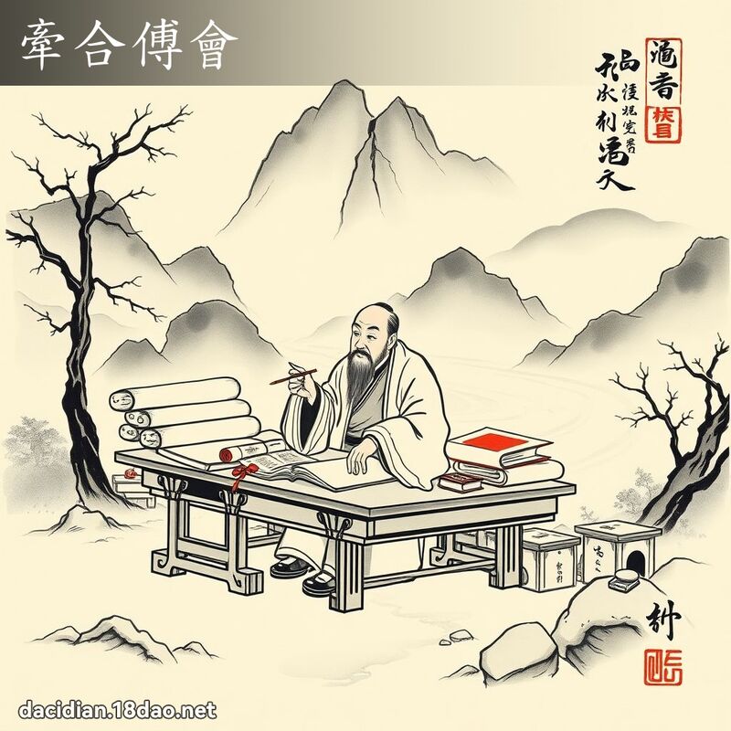 牵合傅会 配图