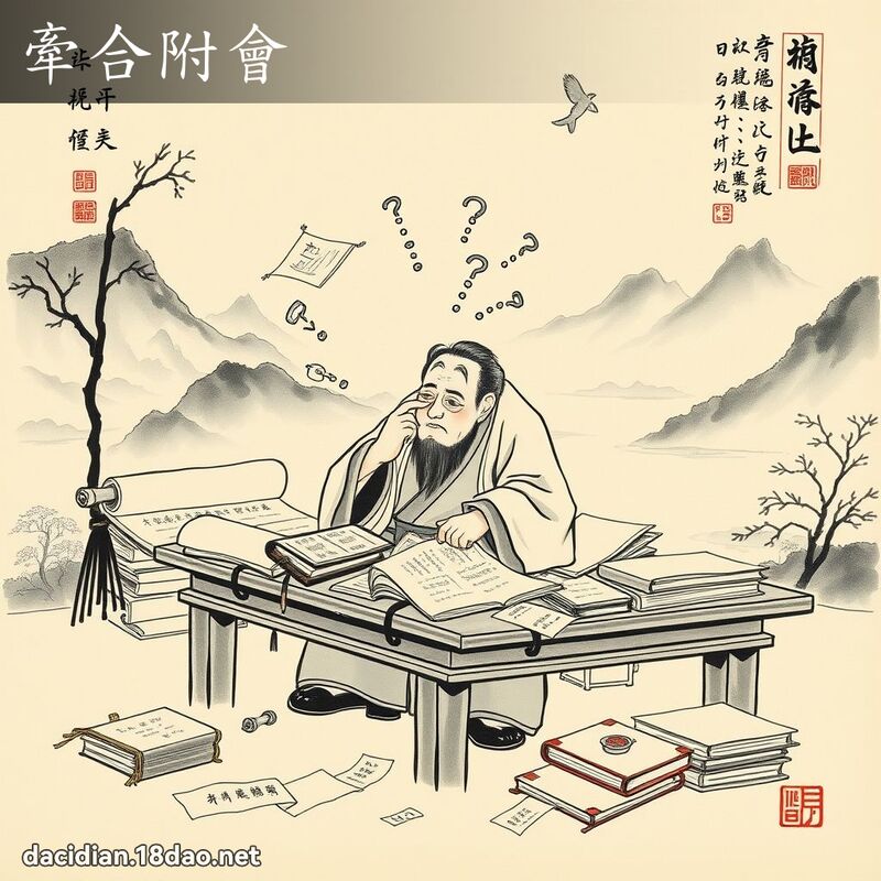 牵合附会 配图
