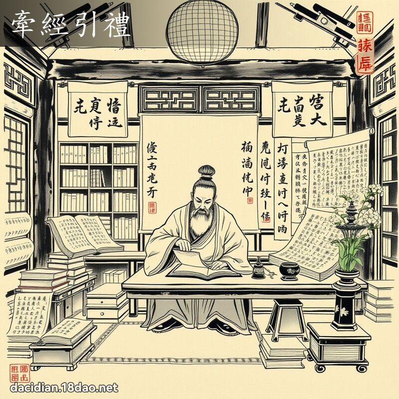 牵经引礼 配图