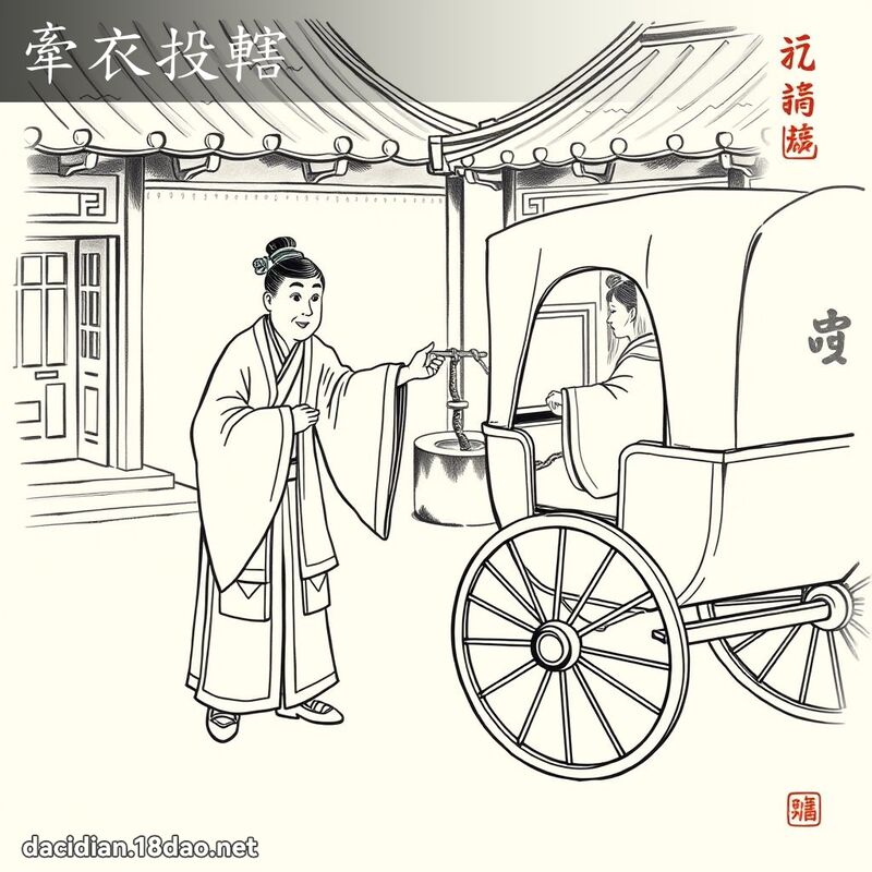 牵衣投辖 配图