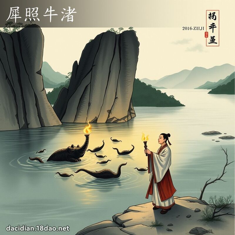 犀照牛渚 配图
