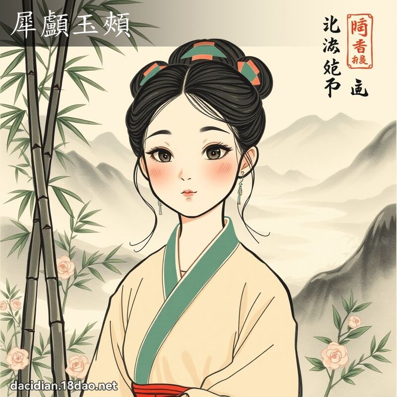 犀颅玉颊 配图