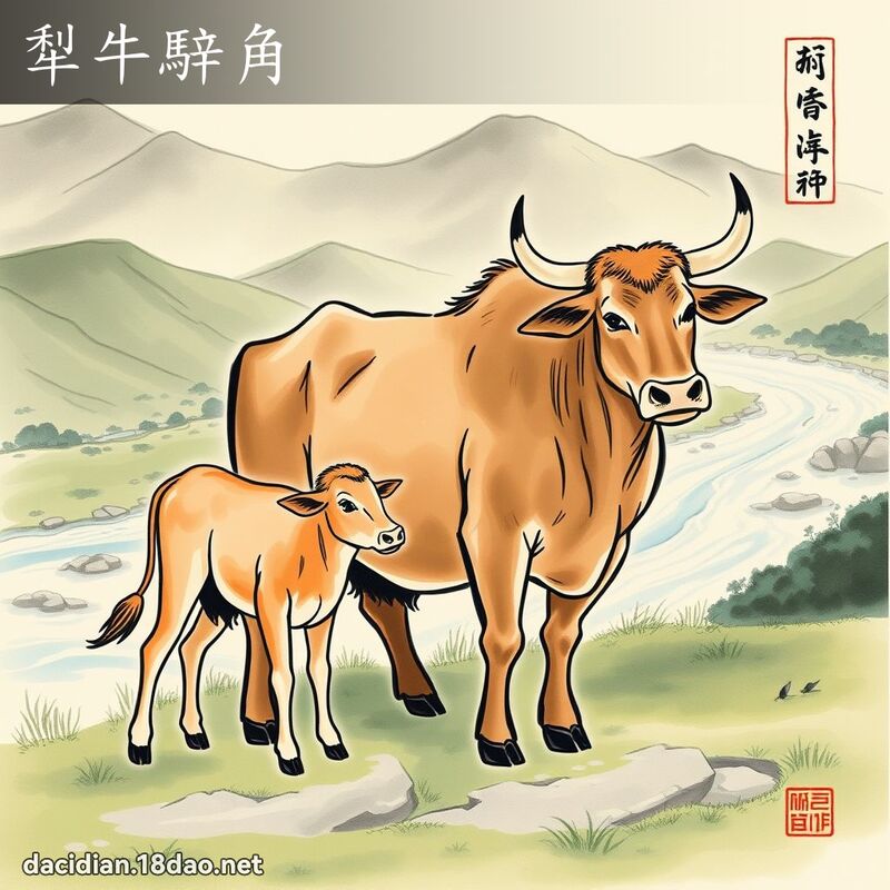 犁牛騂角 配图