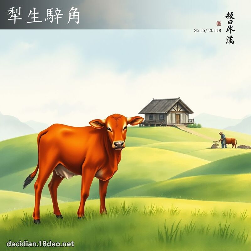 犁生騂角 配图