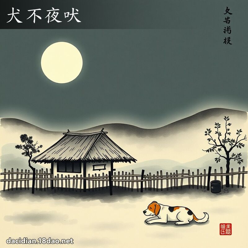 犬不夜吠 配图