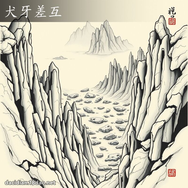 犬牙差互 配图