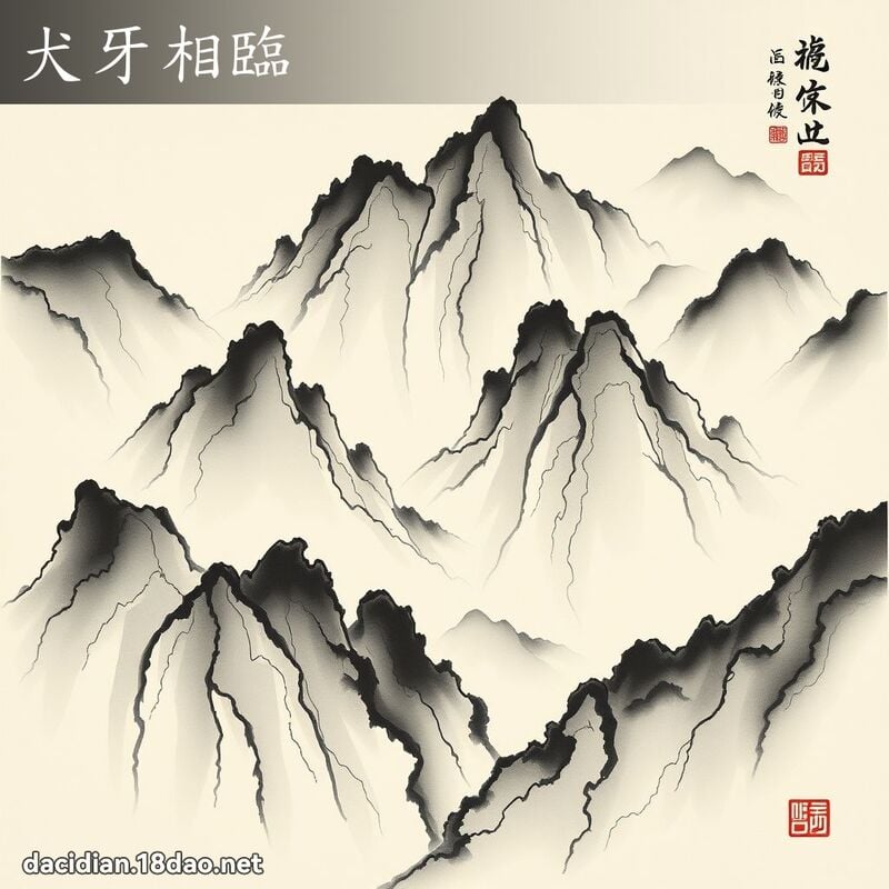 犬牙相临 配图