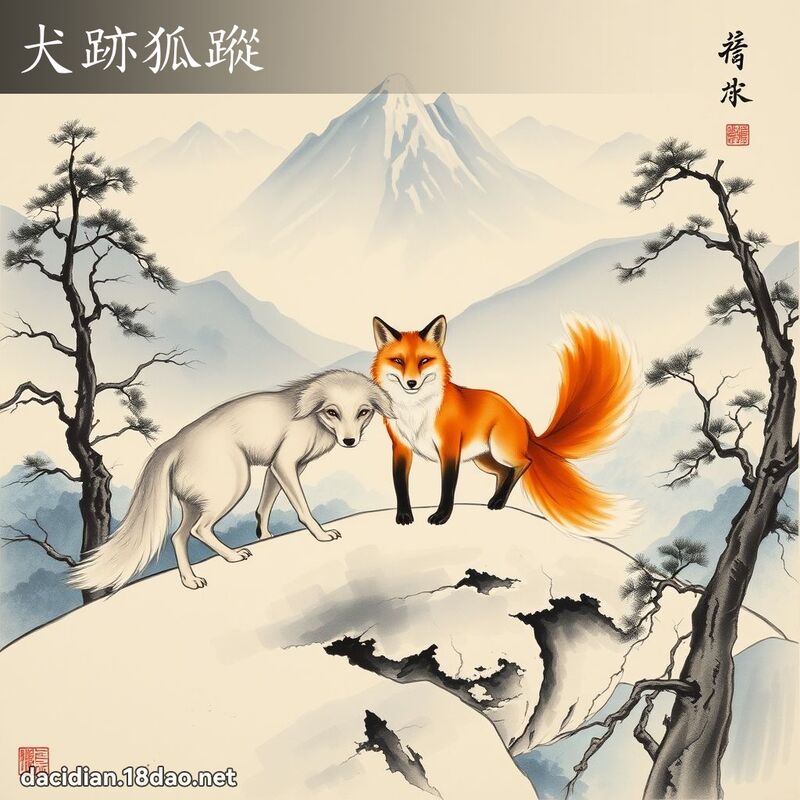 犬跡狐踪 配图