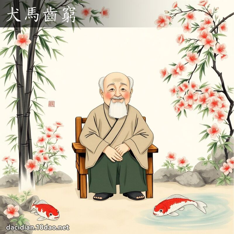 犬马齿穷 配图